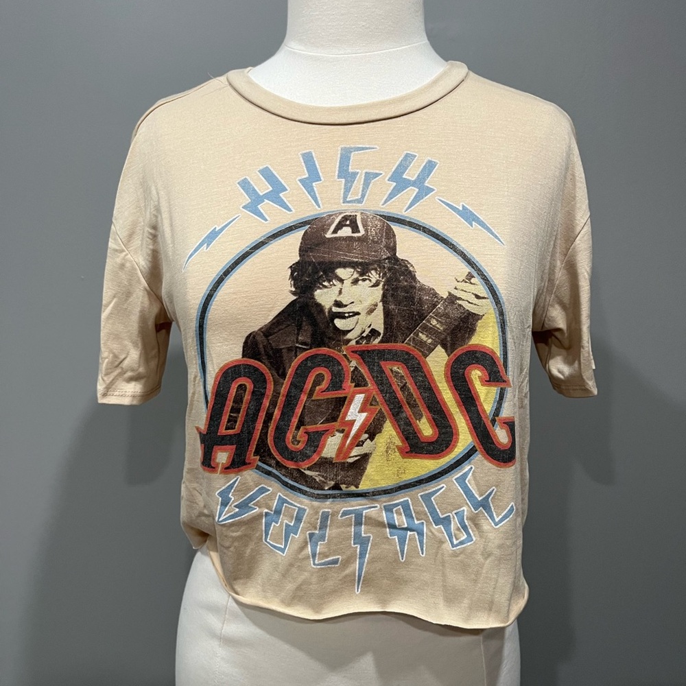 AC/DC High Voltage‎ crop top
